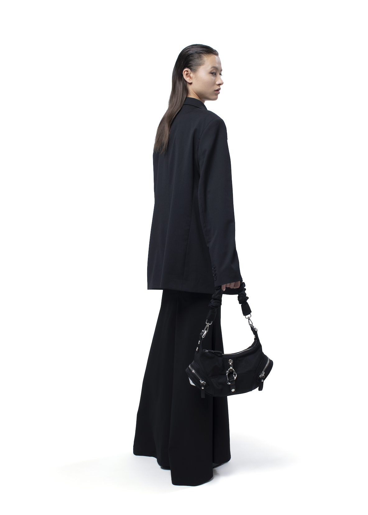 Mechanical Bag in Black and Chrome