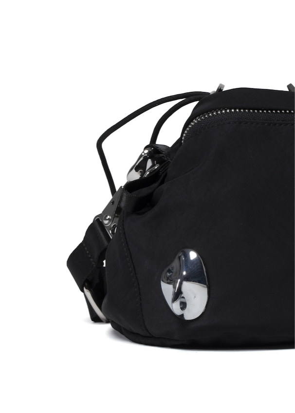 Climbing Pouch in Black and Chrome
