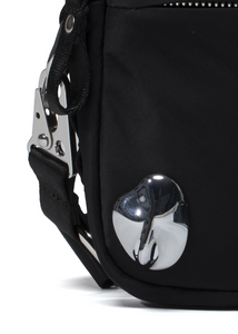 Factory Bag Small in Black and Chrome