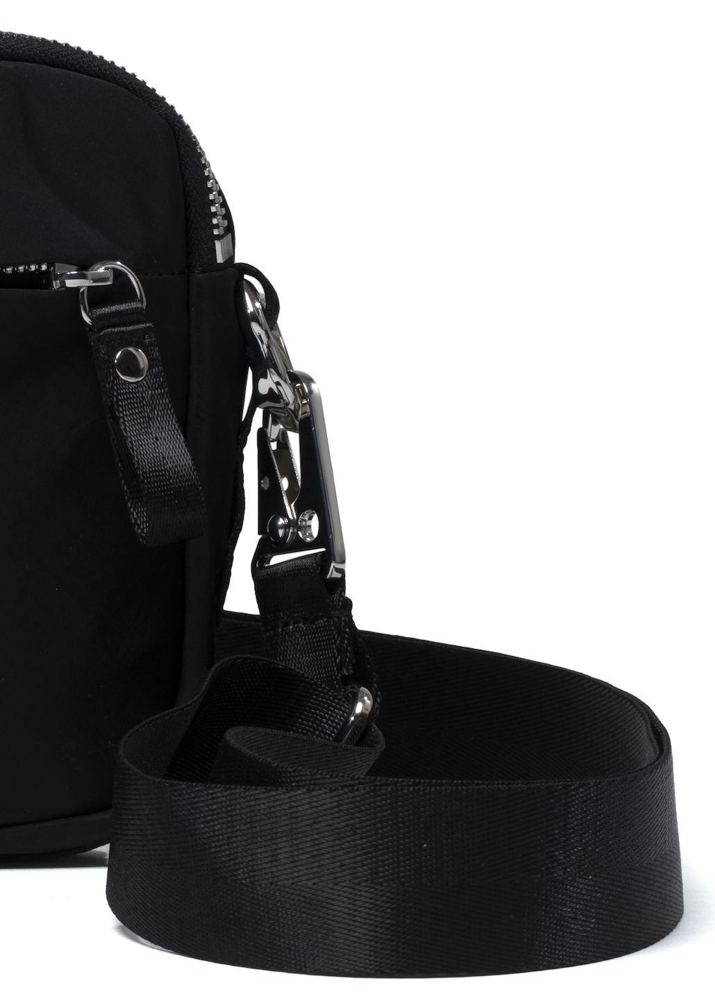 Factory Bag Small in Black and Chrome