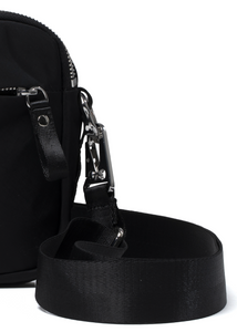 Factory Bag Small in Black and Chrome
