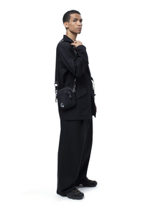 Factory Bag Small in Black and Chrome