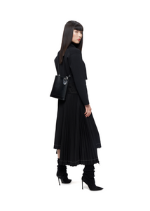 Noona Tote Small in Black and Chrome