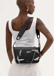 South Island Flap Bag in Black