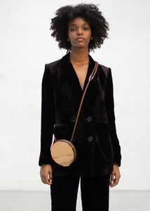 Circle Harness Bag in Dark Gold