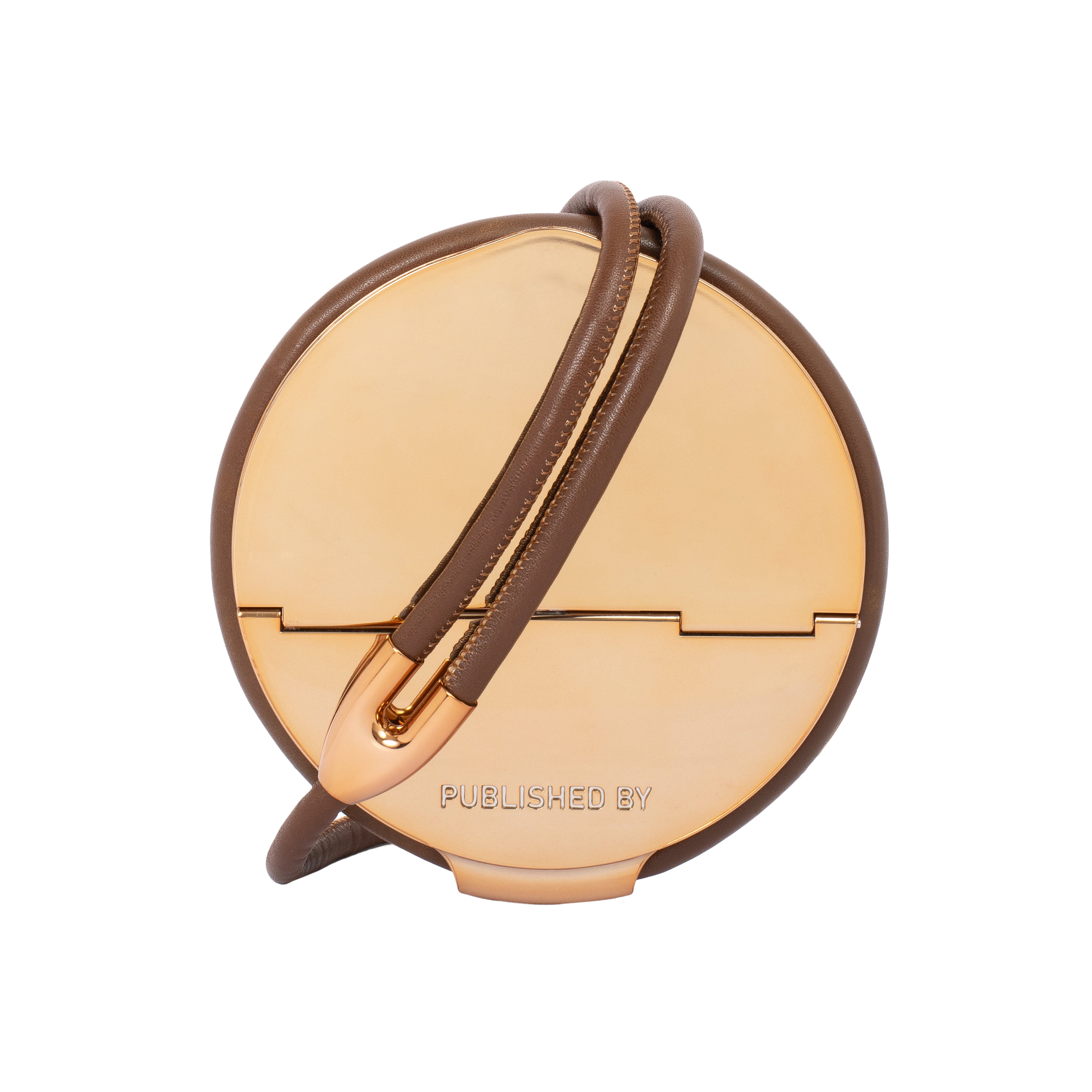 Circle Harness Bag in Dark Gold