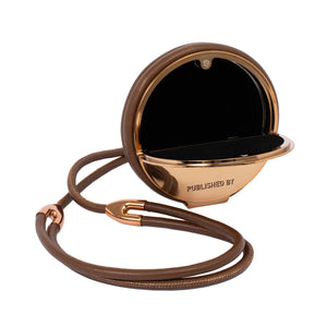 Circle Harness Bag in Dark Gold